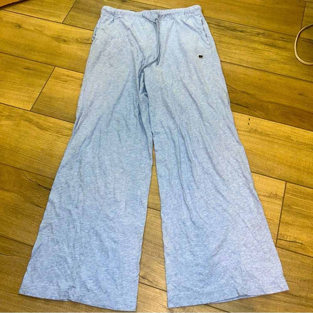 Victorias Secret lounge pants pajamas Medium blue cozy travel pockets